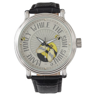Reloj De Pulsera Apicultura divertida de las abejas grandes