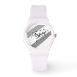 Reloj De Pulsera Aplicación abstracta simple de color púrpura rosa 