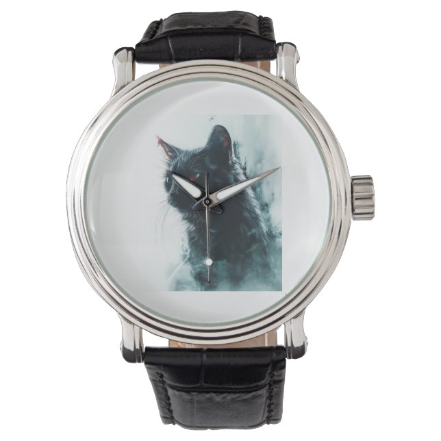 Reloj De Pulsera Apocalipsis de Gatos Zombies (Anverso)