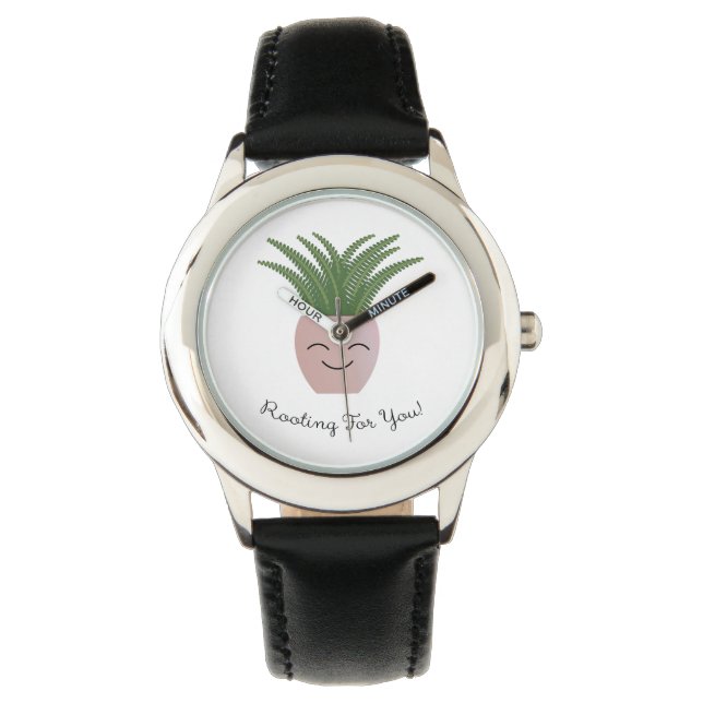 Reloj De Pulsera Apoyándote Helecho (Anverso)