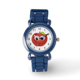 Reloj De Pulsera Apple, fruta roja con ojos de google - Personaliza