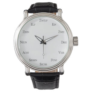 Reloj De Pulsera Aprendizaje del idioma alemán de números personali