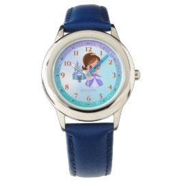 Reloj De Pulsera Aprendizaje personalizado de Princesas Purpurinas 