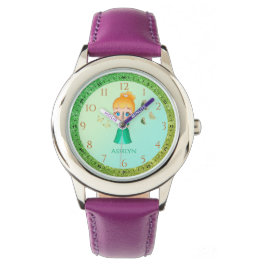 Reloj De Pulsera Aprendizaje personalizado de Princesas Purpurinas 