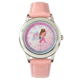 Reloj De Pulsera Aprendizaje personalizado de Princesas Purpurinas 