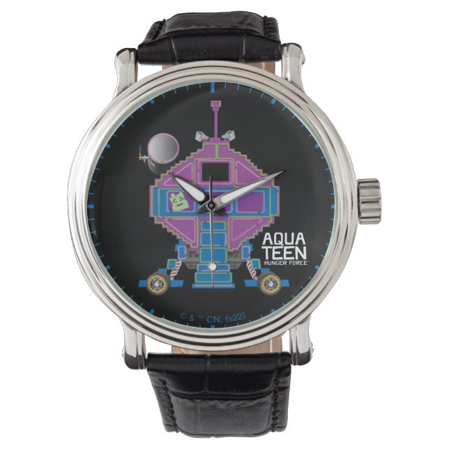 Reloj De Pulsera Aqua Adolescente fuerza de hambre auto Mooninites (Anverso)