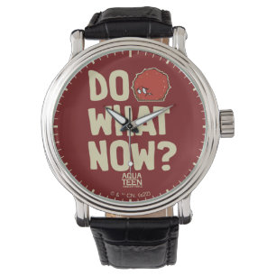 Reloj De Pulsera Aqua Adolescente Fuerza de Hambre Meatwad "¿Hacer