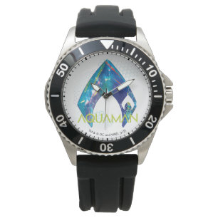 Reloj De Pulsera Aquaman Logotipo de Aquaman Refractado