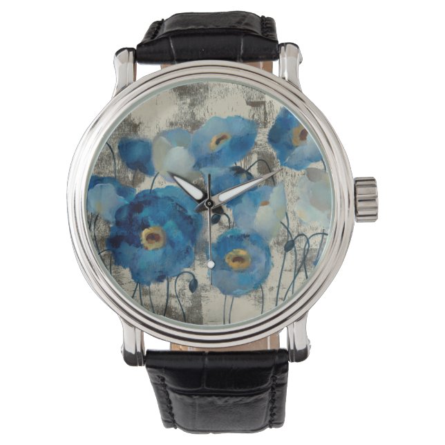 Reloj De Pulsera Aquamarine Floral (Anverso)