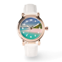 Reloj De Pulsera Aquamarine Ocean Tropical Beach Scenic