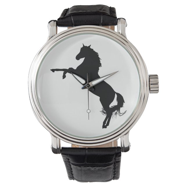 Reloj De Pulsera Arabian Horse Silhouette (Anverso)