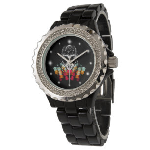 Reloj De Pulsera Araña de caída de corte con Gorra dewdrop