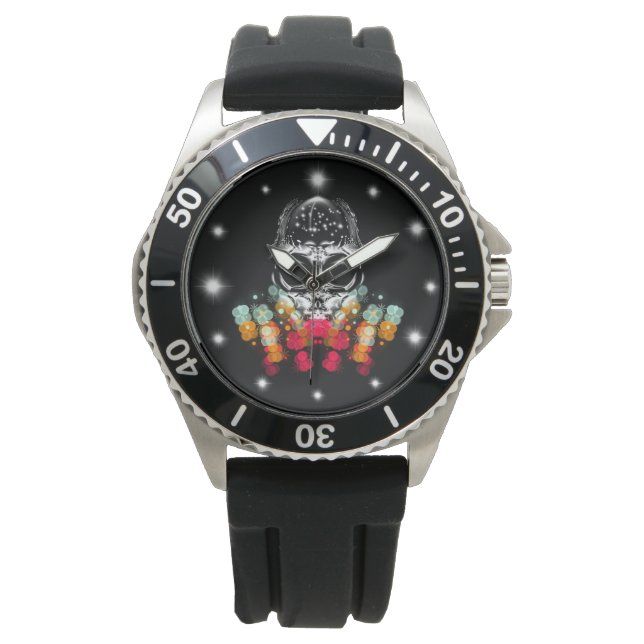 Reloj De Pulsera Araña de caída de corte con Gorra dewdrop (Anverso)