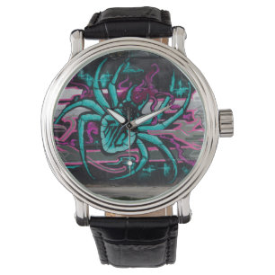 Reloj De Pulsera Araña turquesa malvada