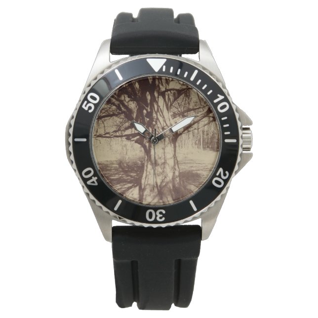 Reloj De Pulsera Árbol de haya (por Eugène Atget) (Anverso)