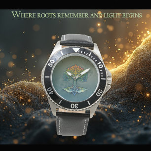 Reloj De Pulsera Árbol de la Vida Amanecer Cambiante