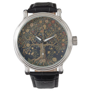 Reloj De Pulsera Árbol de la Vida Vintage Pre-Rafaelita de William 