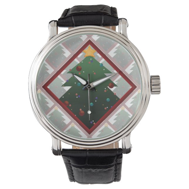 Reloj De Pulsera Árbol de Navidad (Anverso)