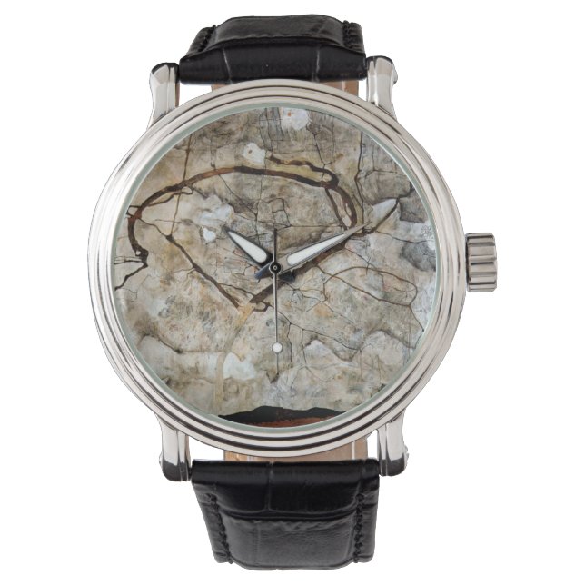 Reloj De Pulsera Árbol de otoño en movimiento por Egon Schiele (Anverso)