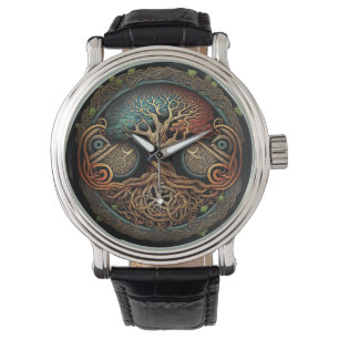 Reloj De Pulsera Árbol vikino de Yggdrasil