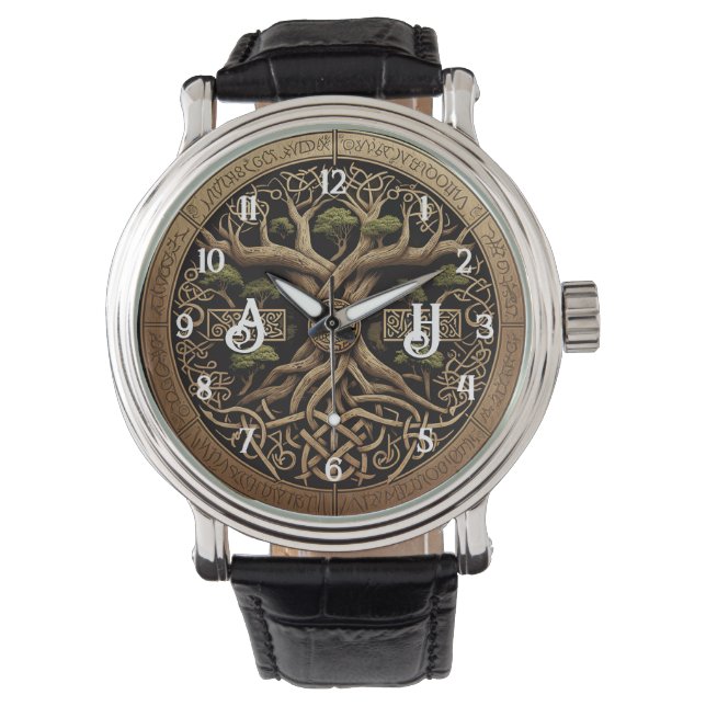 Reloj De Pulsera Árbol vikino de Yggdrasil (Anverso)