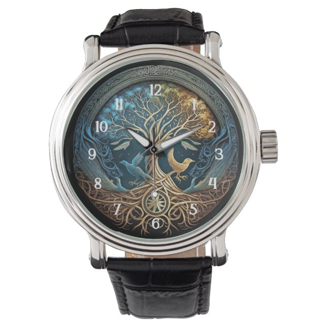 Reloj De Pulsera Árbol Yggdrasil de vida (Anverso)