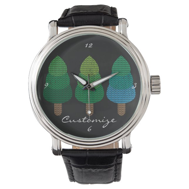 Reloj De Pulsera Árboles de bosques verdes Thunder_Cove (Anverso)