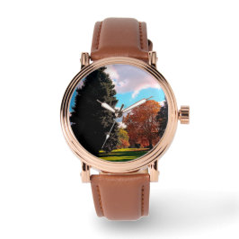 Reloj De Pulsera Árboles de otoño