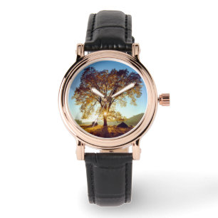 Reloj De Pulsera Árboles de roble negro   Bosque nacional de Clevel