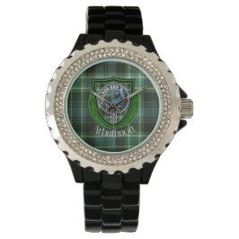 Reloj De Pulsera Arbuthnott Scottish Clan Tartan y Escudo