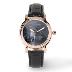 Reloj De Pulsera Arcada gótica oscura de las ruinas