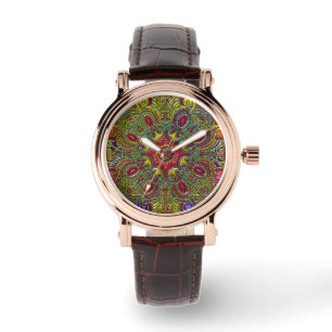 Reloj De Pulsera Arco iris metálico del modelo hermoso