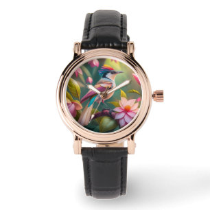 Reloj De Pulsera Arcoiris con crema Jay Fantasy Bird