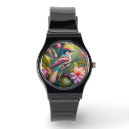 Reloj De Pulsera Arcoiris con crema Jay Fantasy Bird