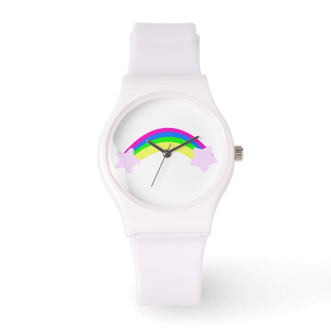 Reloj De Pulsera Arcoíris con Estrellas (Anverso)