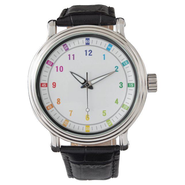 Reloj De Pulsera Arcoiris de 12 colores (Anverso)