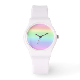 Reloj De Pulsera Arcoiris de Pastel Ombre