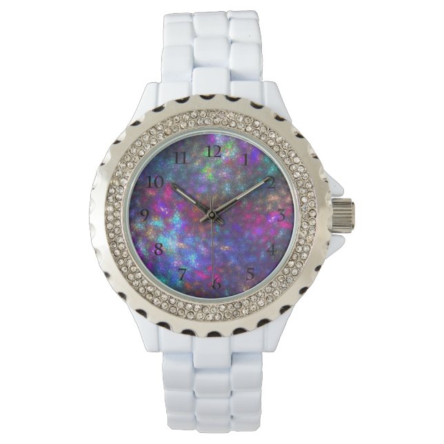 Reloj De Pulsera Arcoiris fractal (Anverso)