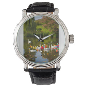 Reloj De Pulsera Arcoíris Gracia – Cisnes del Estanque Inglés
