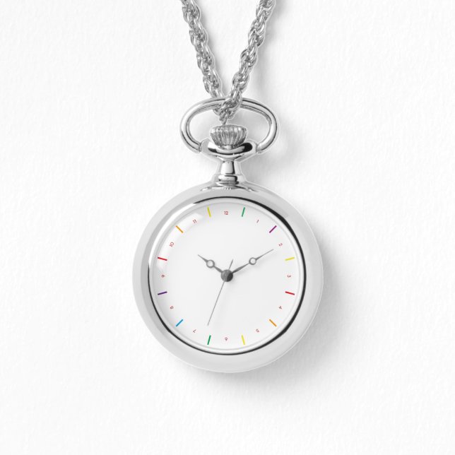 Reloj De Pulsera Arcoíris minimalista (Anverso)