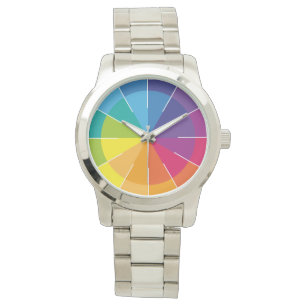 Reloj De Pulsera Arcoiris Purista y claro