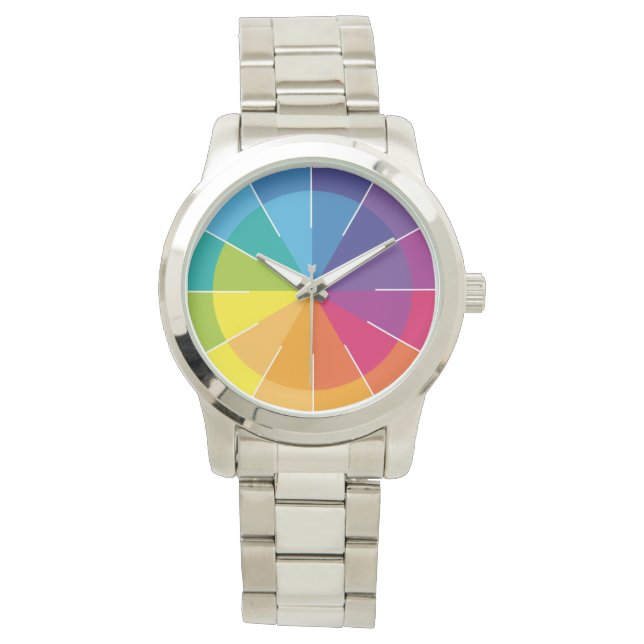Reloj De Pulsera Arcoíris Puro y claro (Anverso)