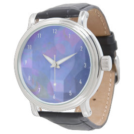 Reloj De Pulsera Arcos Medianoche - Geometría abstracta índigo