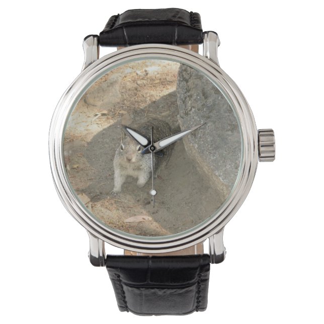 Reloj De Pulsera Ardilla Cuta en Yosemite, California (Anverso)