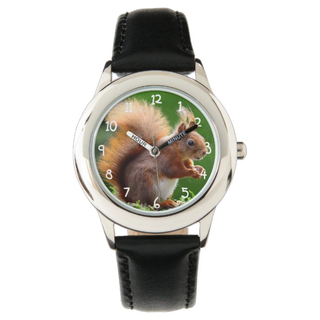 Reloj De Pulsera ardilla pura en el jardín (Anverso)