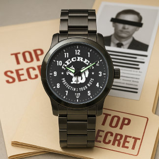 Reloj De Pulsera Ardilla Secreta Protegiendo Tus Nueces Personaliza