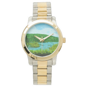 Reloj De Pulsera Área de canoa de aguas fronterizas Resumen de Minn