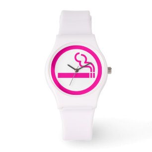 Reloj De Pulsera Área de fumadores 喫 煙 女 Rótulo japonés 性
