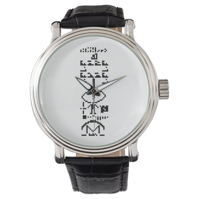 Reloj De Pulsera Arecibo Binary Message 1974 (Anverso)