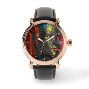 Reloj De Pulsera ARES CYBORG RETRATO Ciencia Roja Ficción Sci-Fi